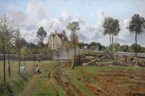 Allee du Tour Du Jongleur by Camille Pissarro - Oil Painting Reproduction