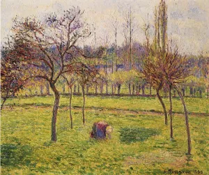 Apple Trees in a Field by Camille Pissarro Oil Painting