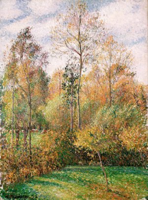Automne, Peupliers, Eragny by Camille Pissarro Oil Painting