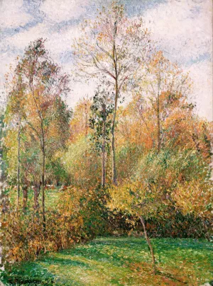 Automne, Peupliers, Eragny by Camille Pissarro Oil Painting