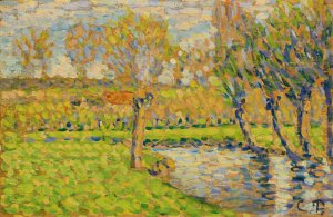 Bords De L'Epte a eragny by Camille Pissarro Oil Painting