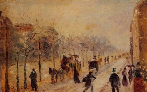 Boulevard des Batignolles by Camille Pissarro Oil Painting