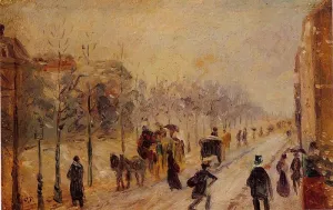 Boulevard des Batignolles by Camille Pissarro Oil Painting