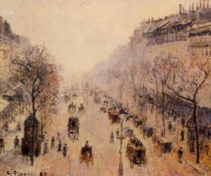 Boulevard Montmartre: Morning, Sunlight and Mist