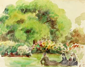 Cagnes Landscape by Camille Pissarro - Oil Painting Reproduction