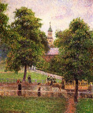 Church at Kew by Camille Pissarro Oil Painting