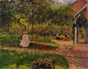 Corner of the Garden in Eragny by Camille Pissarro Oil Painting