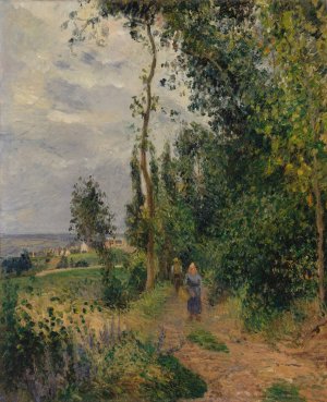 Cote des Grouettes, near Pontoise by Camille Pissarro Oil Painting