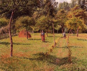 Enclosed Field at Eragny by Camille Pissarro Oil Painting