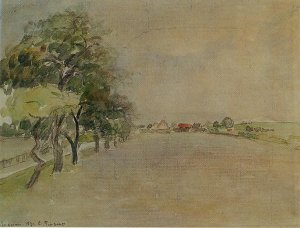 Eragny by Camille Pissarro Oil Painting