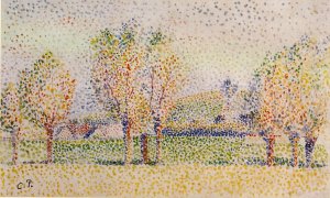 Eragny Landscape by Camille Pissarro Oil Painting