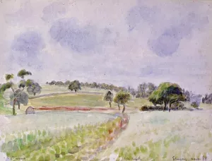 Field of Rye by Camille Pissarro - Oil Painting Reproduction