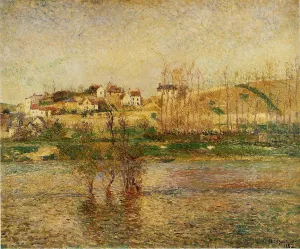 Flood in Pontoise painting by Camille Pissarro