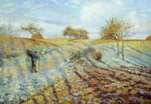 Gelee Blanche painting by Camille Pissarro