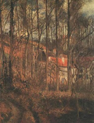 Grey Day, Banks of the Oise by Camille Pissarro Oil Painting