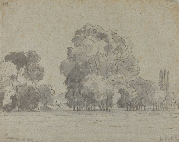 Main Product Photo of Grove of Trees  Painting by Camille Pissarro