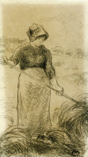 Haymaker by Camille Pissarro Oil Painting