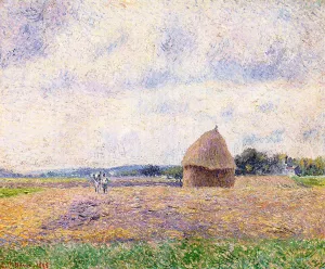 Haystack: Eragny painting by Camille Pissarro