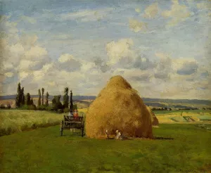 Haystack, Pontoise by Camille Pissarro - Oil Painting Reproduction