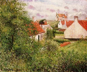Houses at Knocke, Belgium by Camille Pissarro Oil Painting