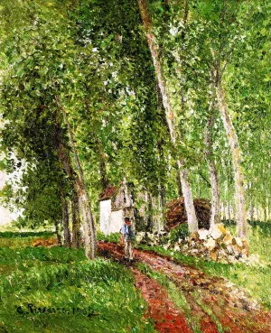 In the Woods at Moret painting by Camille Pissarro