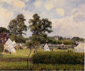 Jubilie Celebration at Bedford Park, London by Camille Pissarro - Oil Painting Reproduction