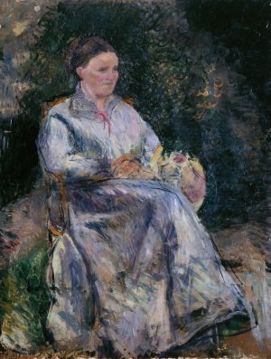Julie Pissarro au jardin by Camille Pissarro Oil Painting