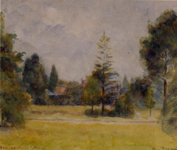 Kew Gardens by Camille Pissarro - Hand-Painted Oil Painting Reproduction
