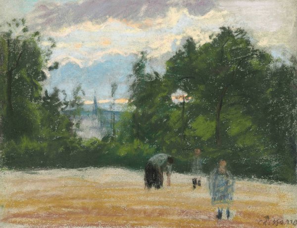 La clairiere  by Camille Pissarro - Hand-Painted Oil Painting Reproduction