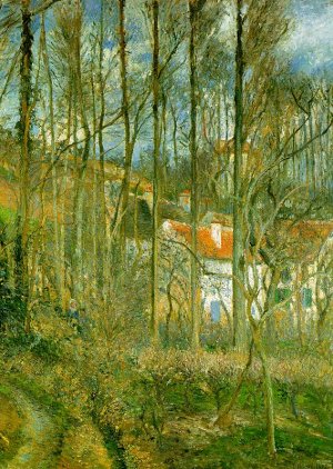 La Cote des Boeufs, the Hermitage by Camille Pissarro Oil Painting