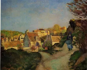 La Cote du Jallais, Pontoise by Camille Pissarro - Oil Painting Reproduction