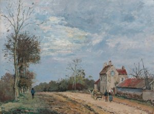 La Maison De Monsieur Musy, Route De Marly, Louveciennes by Camille Pissarro Oil Painting
