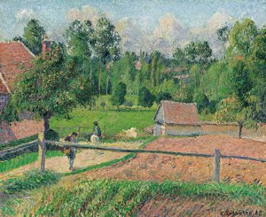 La Maison Delafolie a Eragny by Camille Pissarro Oil Painting