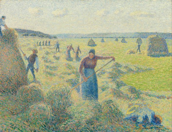 La Recolte des Foins, eragny by Camille Pissarro - Hand-Painted Oil Painting Reproduction