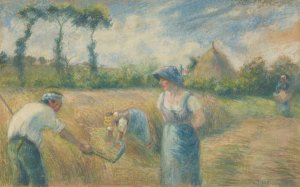 La Recolte by Camille Pissarro Oil Painting