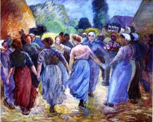 La Ronde by Camille Pissarro - Oil Painting Reproduction