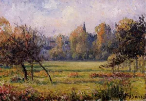 Landscape at Bazincourt by Camille Pissarro Oil Painting