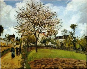 Landscape at Louveciennes by Camille Pissarro Oil Painting