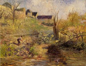 Landscape at Osny by Camille Pissarro Oil Painting