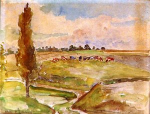 Landscape at Osny by Camille Pissarro Oil Painting