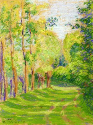 Landscape at Saint-Charles by Camille Pissarro Oil Painting