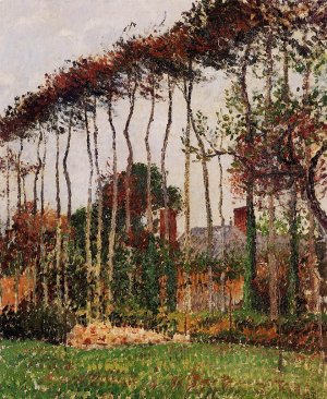 Landscape at Varengeville Oil painting by Camille Pissarro
