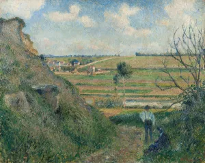 Landscape, Bazincourt Oil painting by Camille Pissarro