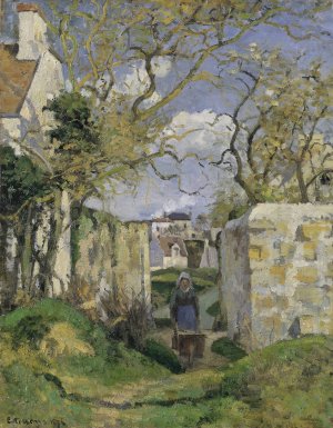 Landscape from Pontoise by Camille Pissarro Oil Painting