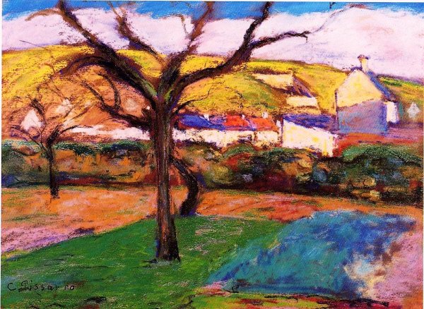 Landscape II by Camille Pissarro - Hand-Painted Oil Painting Reproduction