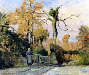 Landscape in Autumn by Camille Pissarro Oil Painting