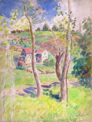 Landscape by Camille Pissarro Oil Painting