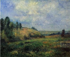Landscape, Near Pontoise by Camille Pissarro Oil Painting
