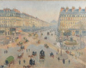 L'Avenue de l'Opera by Camille Pissarro Oil Painting