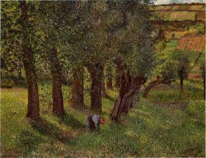 Le Chou a Pontoise also known as La Moussiere by Camille Pissarro Oil Painting